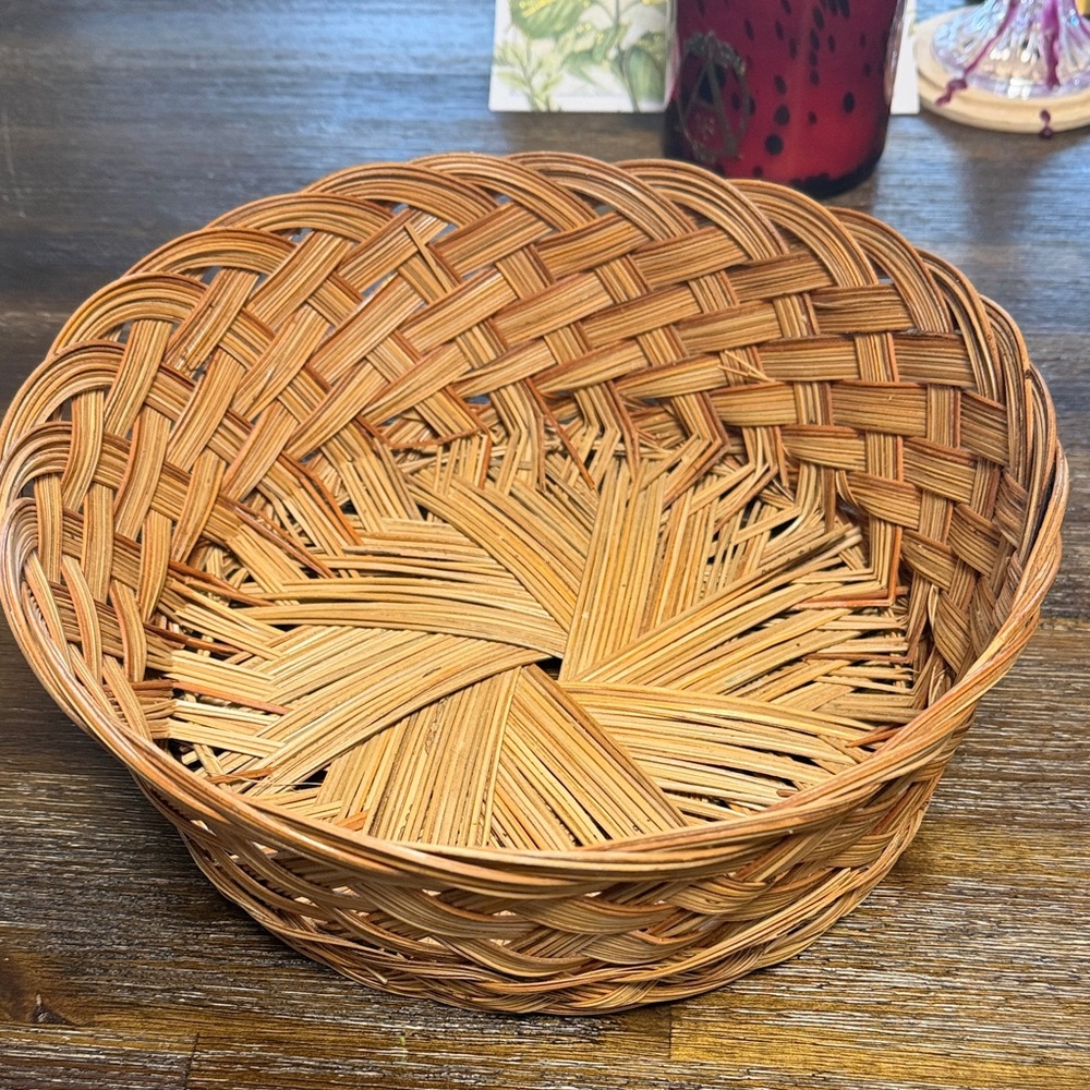 Woven Tan Basket - Home Accent
